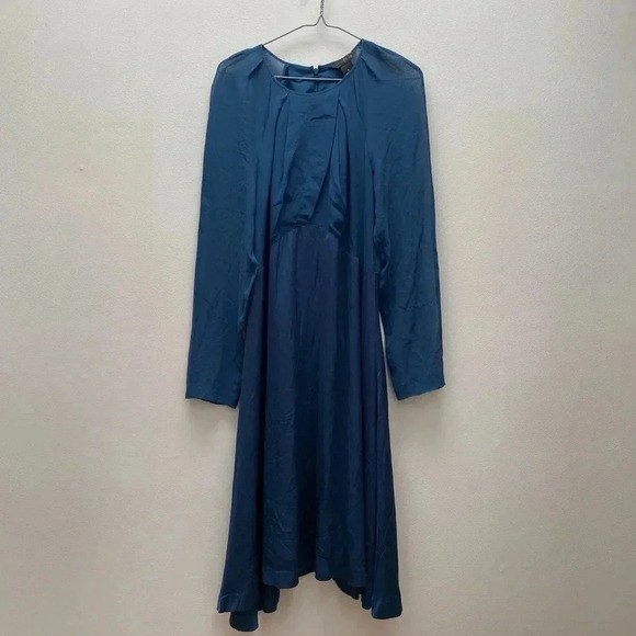 Club Monaco - Rokinsa Blue Silk Dress - Picture 5 of 10